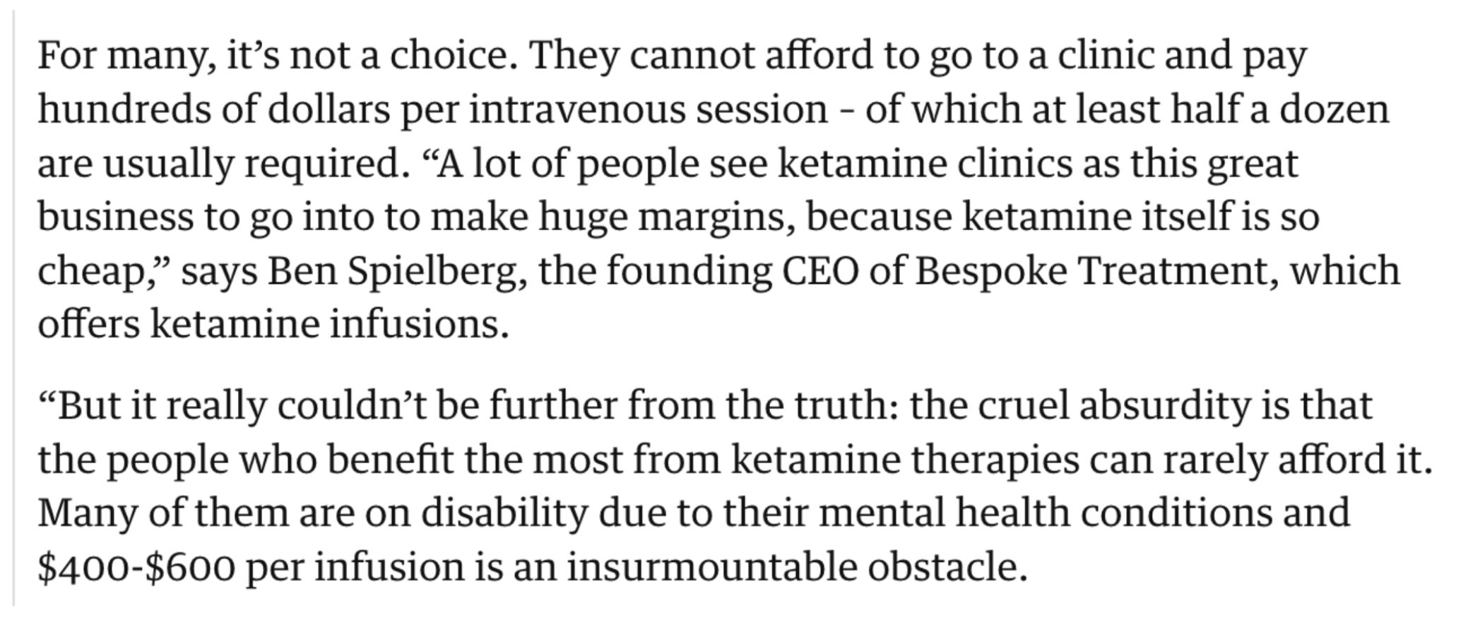 Quote From the Guardian